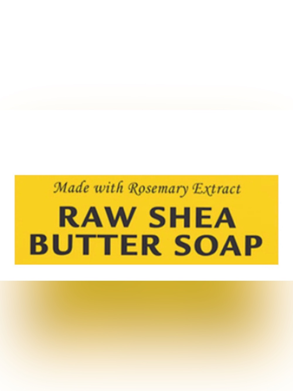 Persona Raw Shea Butter Soap - Yellow made with Rosemary- 1 bar unless bundled - Picture 4 of 9